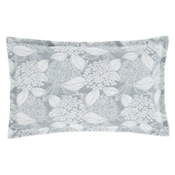Oxford Pillowcase Jacquard Design - Blue, Polycotton