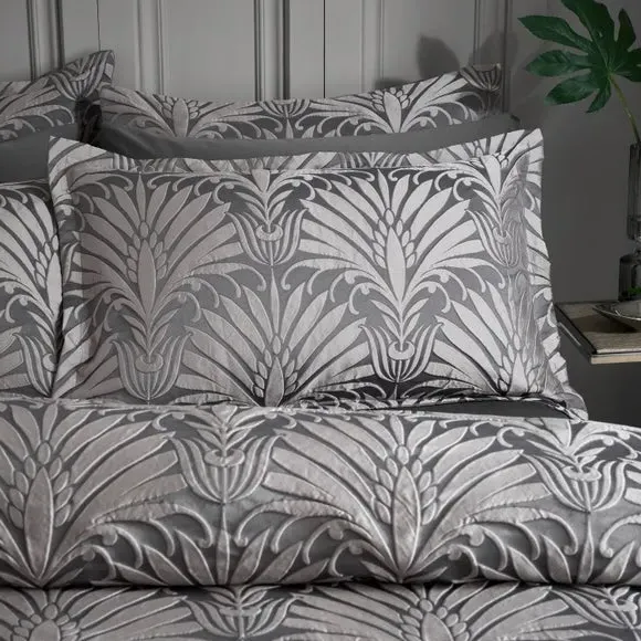 Oxford Pillowcase Jacquard Design - Charcoal image