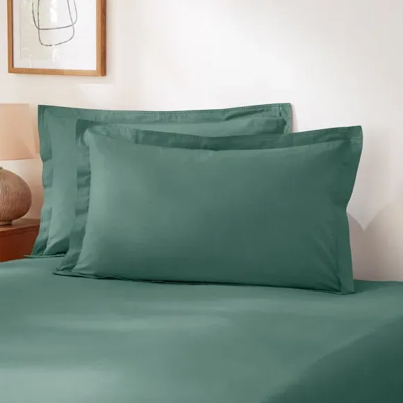 Oxford Pillowcase - Mineral, Recycled Cotton