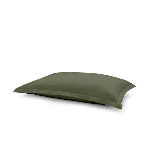 Oxford Pillowcase - Olive, Recycled Cotton