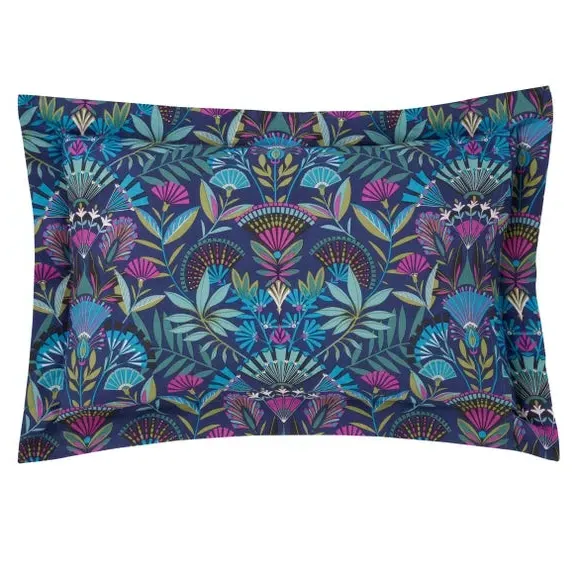 Oxford Pillowcase Reversible - Navy, Cotton