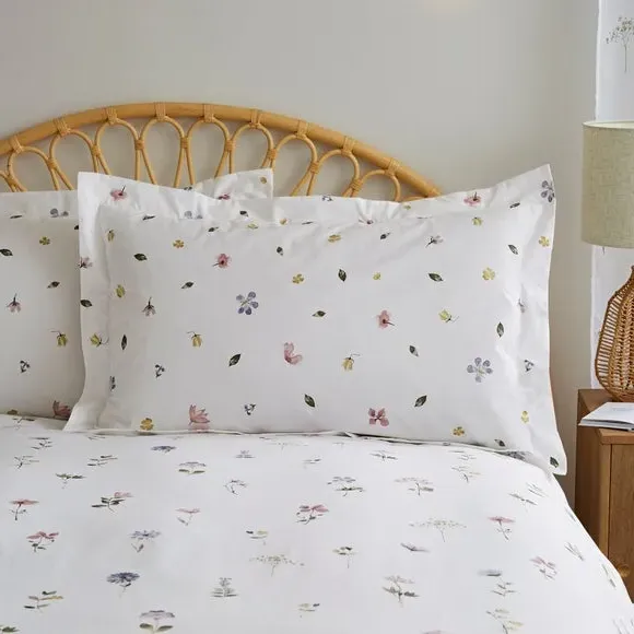 Oxford Pillowcase Reversible - White, Cotton image