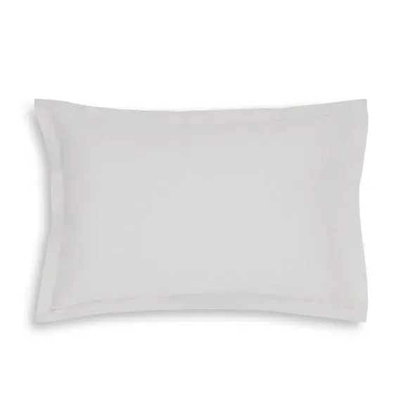 Oxford Pillowcase - Silver, Cotton