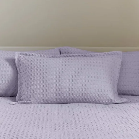 Oxford Pillowcase Waffle Texture - Lilac image