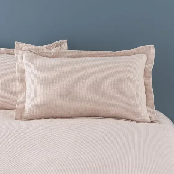 Oxford Pillowcase Waffle Weave - Natural, Cotton