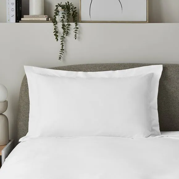 Oxford Pillowcase - White, Microfibre