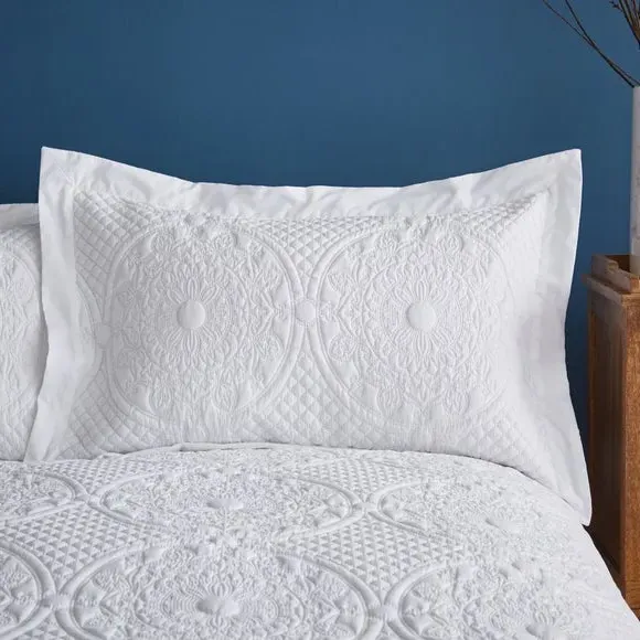 Oxford Pillowcase - White, Polyester