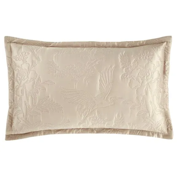 Oxford Pillowcase with Button Closure - Champagne