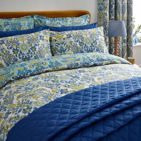 Oxford Pillowcase with Button Closure - Teal