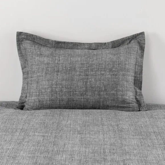 Oxford Pillowcase with Wide Cuff - Charcoal image