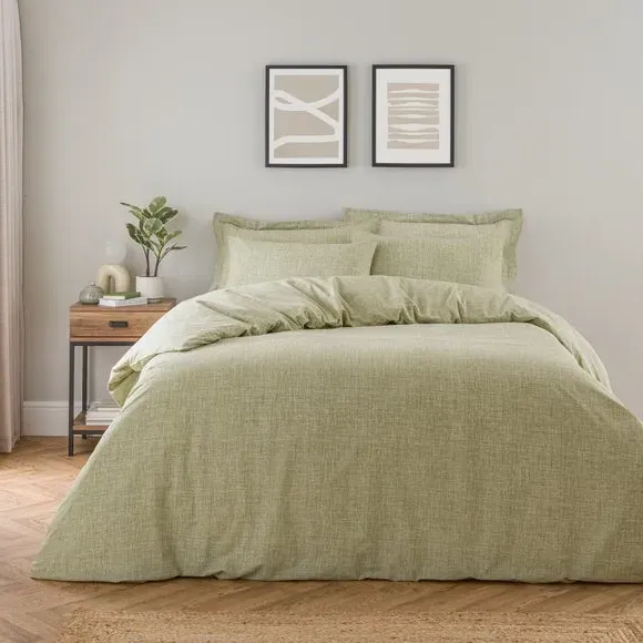 Oxford Pillowcase with Wide Cuff - Olive
