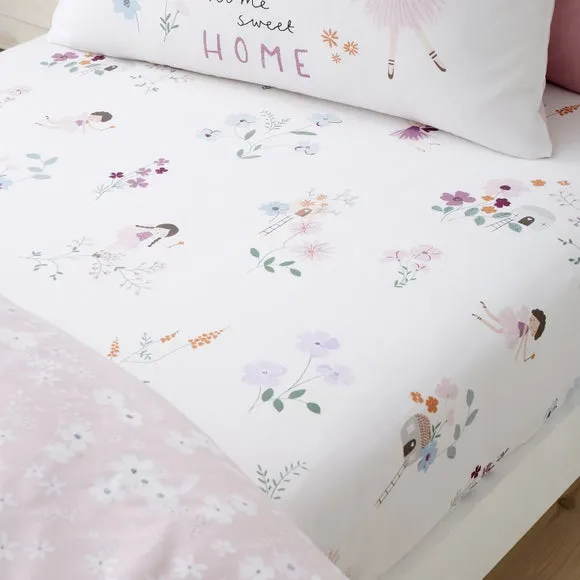 Pack of 2 Fitted Sheets - Pink, Polycotton