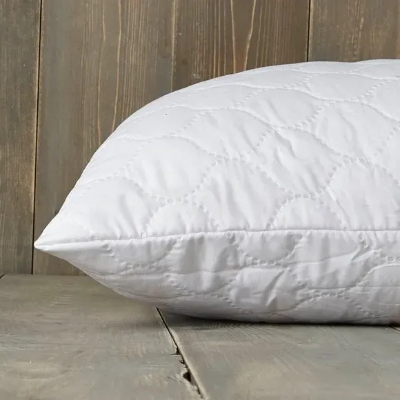 Pack of 2 Pillow Protectors - White, Polyester