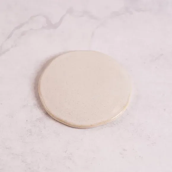 Pack of 4 Coasters - White, Stoneware