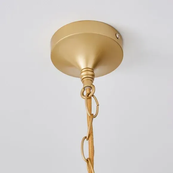 Palm Leaf Pendant Light - Gold