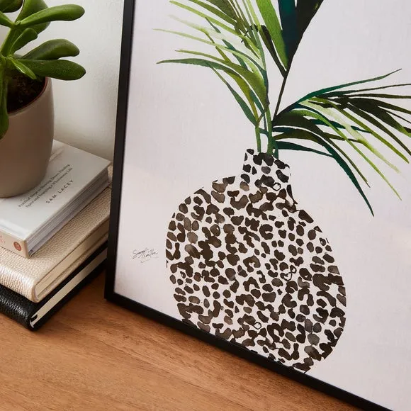 Palm Print Poster - Green, Multicolor