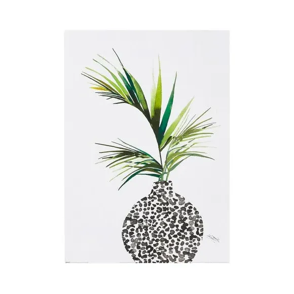 Palm Print Poster - Green, Multicolor