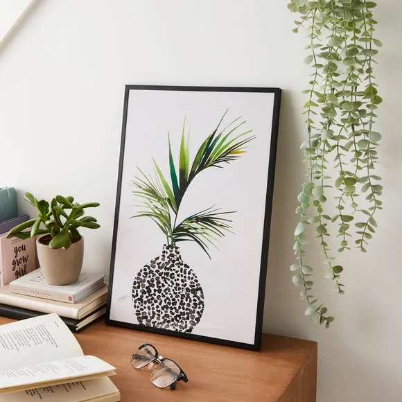 Palm Print Poster - Green, Multicolor image