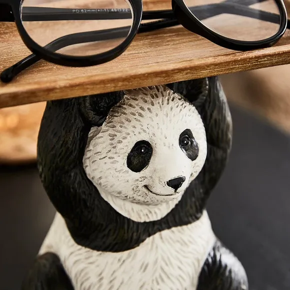 Panda Storage Holder - Black/White, Resin