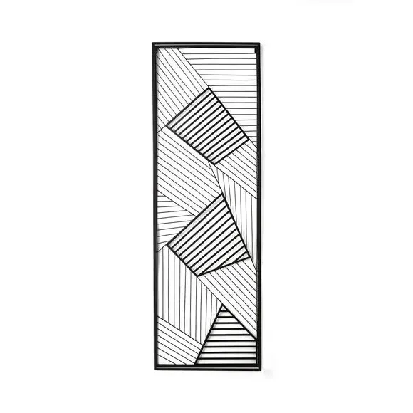 Panel Wall Art Indoor Outdoor - Black