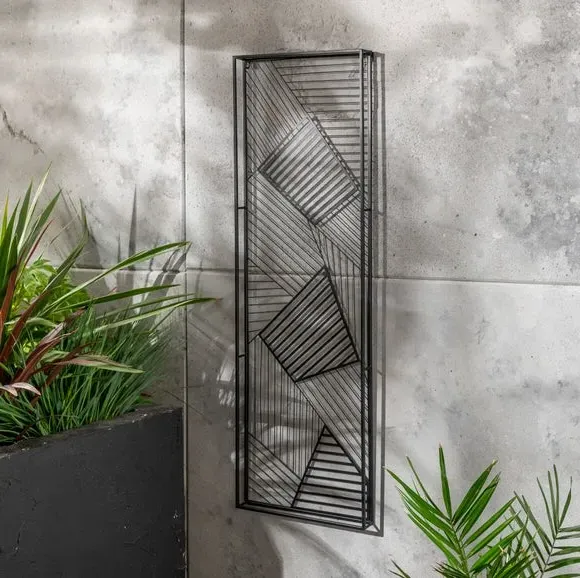 Panel Wall Art Indoor Outdoor - Black image