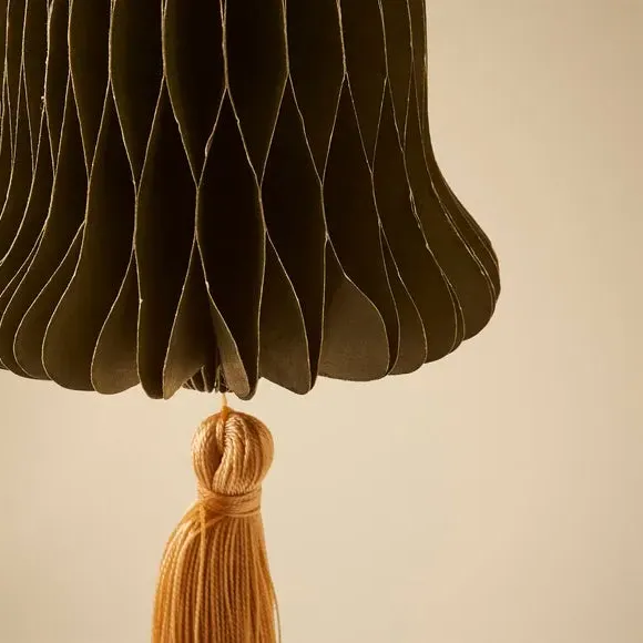 Paper Bell with Tassel Decoration - Green