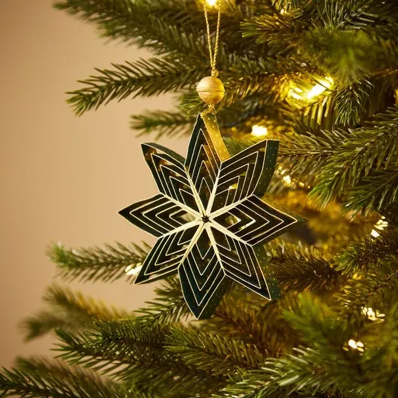 Paper Star Hanging Decoration - Green image