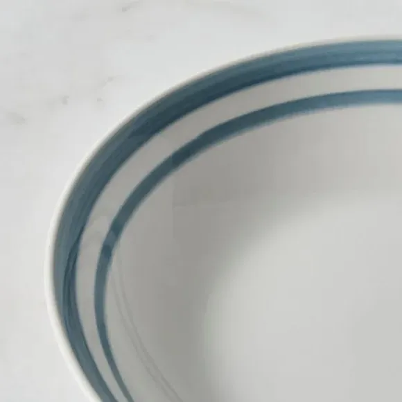 Pasta Bowl Hand-Painted - Blue, Porcelain