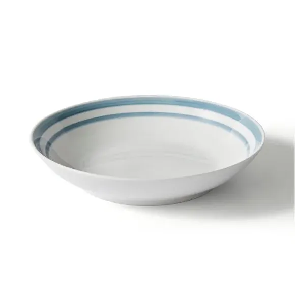 Pasta Bowl Hand-Painted - Blue, Porcelain