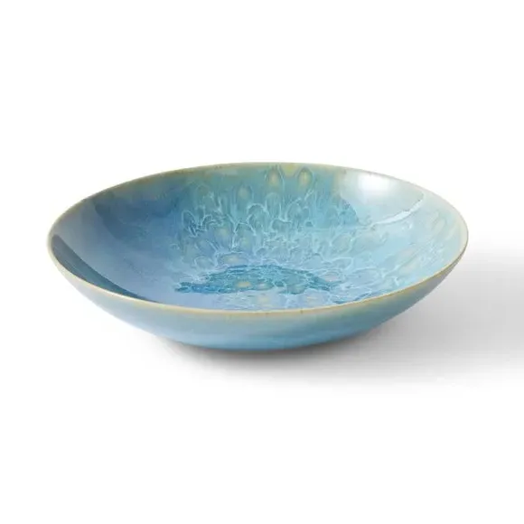 Pasta Bowl Reactive Glaze - Blue, Stoneware