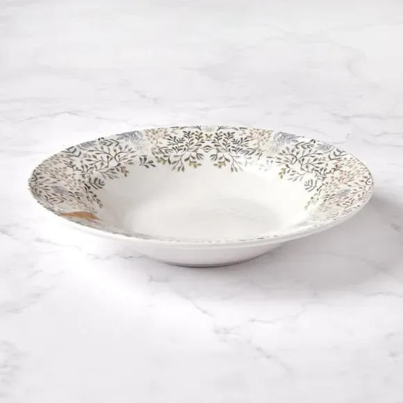 Pasta Bowl with Animal Motifs - Green, Ceramic image