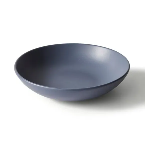 Pasta Bowl with Matte Finish - Blue, Stoneware