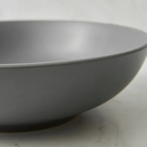 Pasta Bowl with Matte Finish - Charcoal, Stoneware