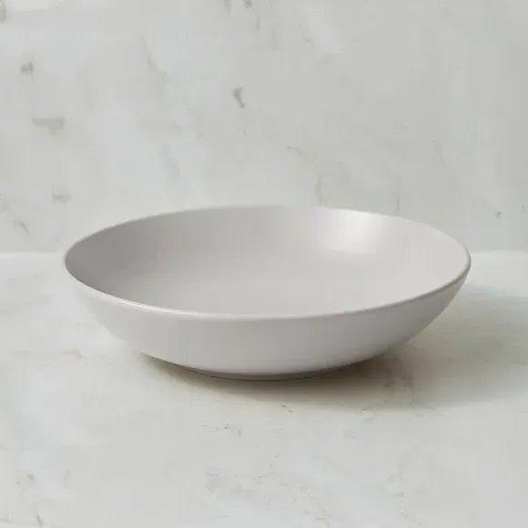 Pasta Bowl with Matte Finish - Grey, Stoneware