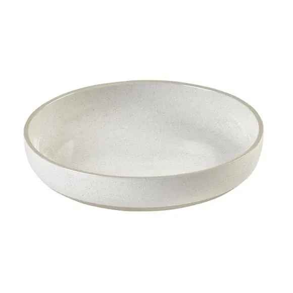 Pasta Bowl with Speckle Glaze - White, Ceramic