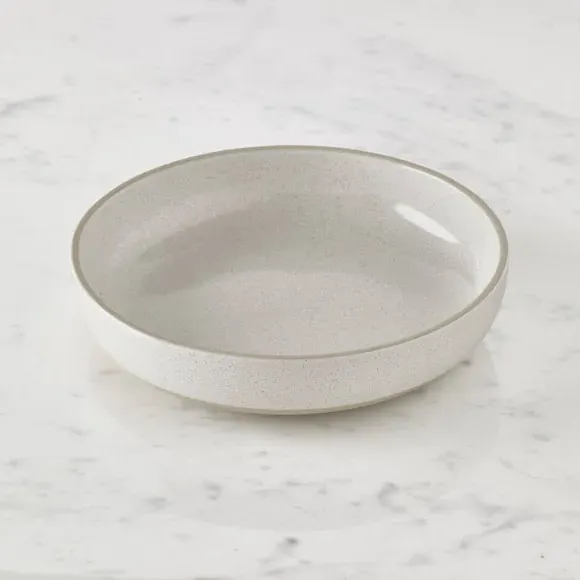 Pasta Bowl with Speckle Glaze - White, Ceramic