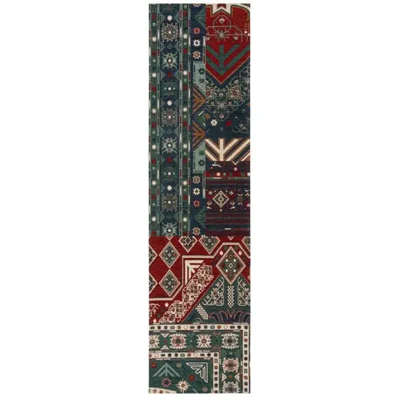 Patchwork Runner Rug - Multicoloured, Chenille