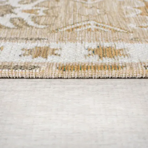Patchwork Runner Rug - Natural, Chenille