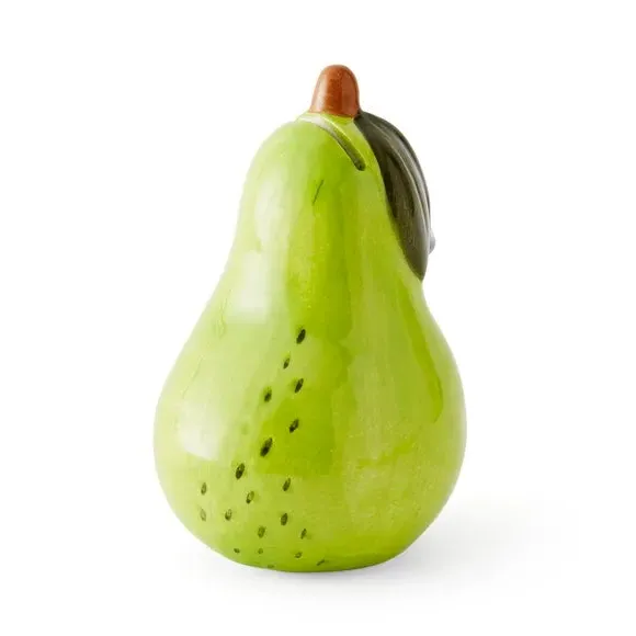 Pear Photo Holder - Green, Ceramic