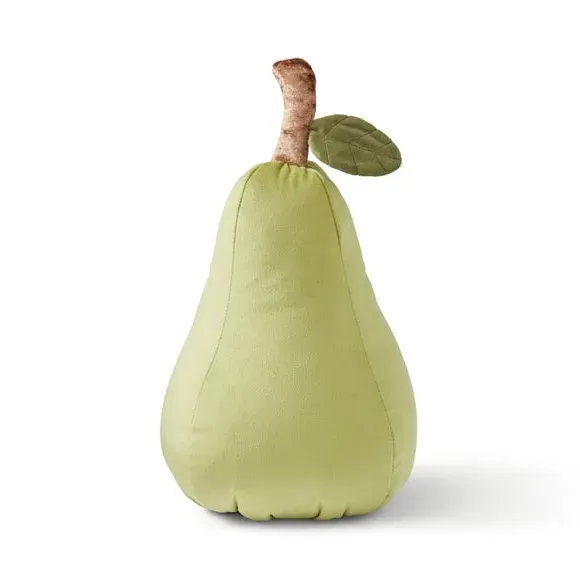 Pear Shaped Cushion - Green, Polyester
