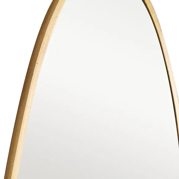 Pebble Abstract Wall Mirror - Gold, Metal