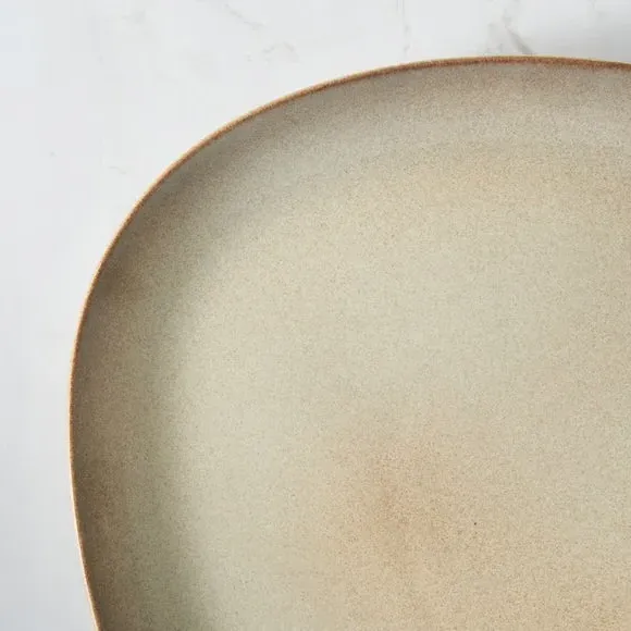 Pebble Dinner Plate - Brown, Ceramic