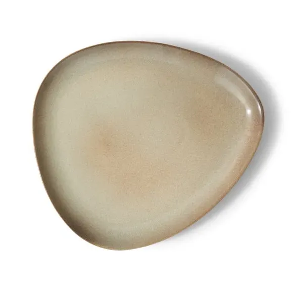Pebble Dinner Plate - Brown, Ceramic
