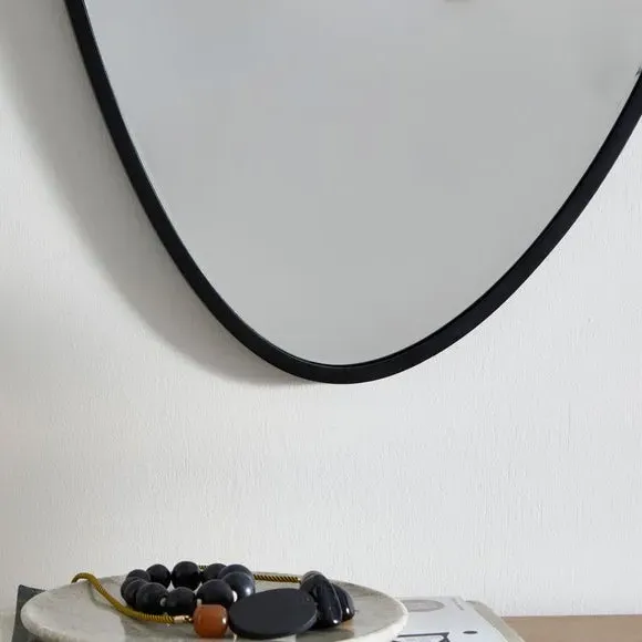 Pebble Wall Mirror - Black
