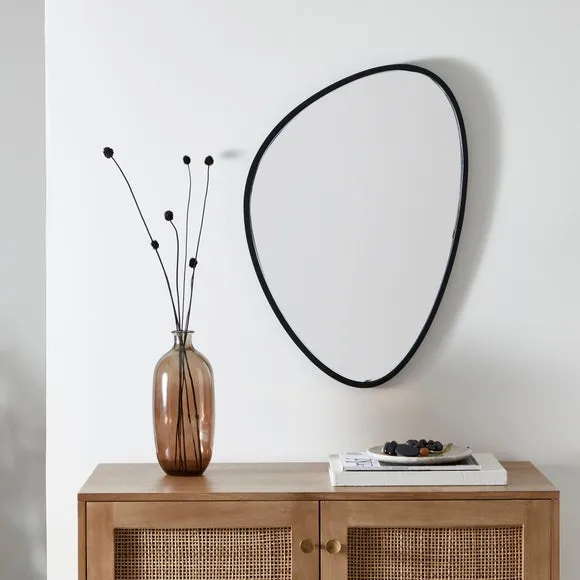Pebble Wall Mirror - Black image