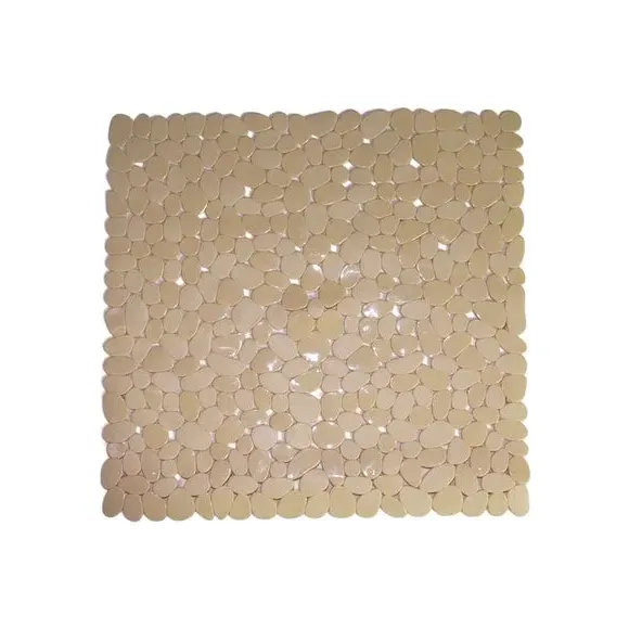 Pebbles Shower Mat - Mushroom, PVC