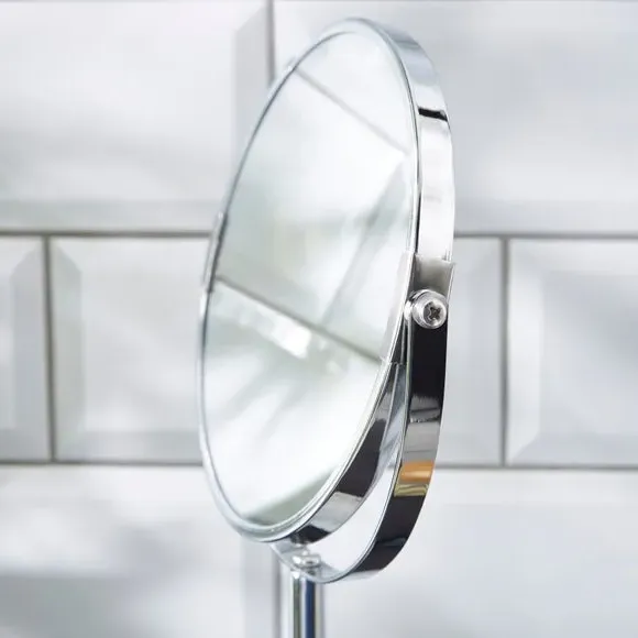 Pedestal Mirror Double Sided - Natural, Terrazzo