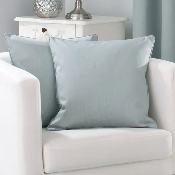 Pencil Pleat Blackout Curtains - Duck Egg, Fabric