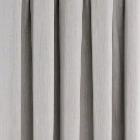 Pencil Pleat Blackout Curtains - Grey, Fabric