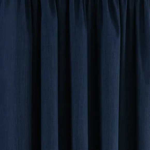 Pencil Pleat Blackout Curtains - Navy, Fabric